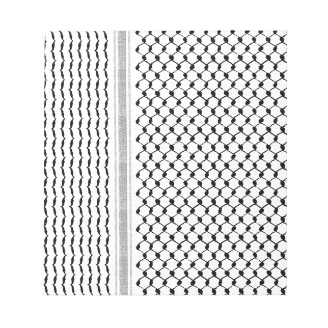 Bloc-note Palestinien Kufiya Personnalisé Conçu (Devant)