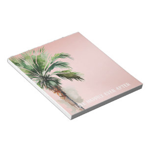 Bloc-note Palmier Tropical Rose-Brut