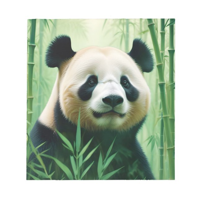 Bloc-note Panda Double exposition Animal Nature sauvage Art (Devant)