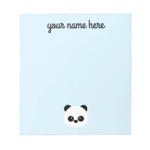 Bloc-note Panda Notepad personnalisé pour enfants