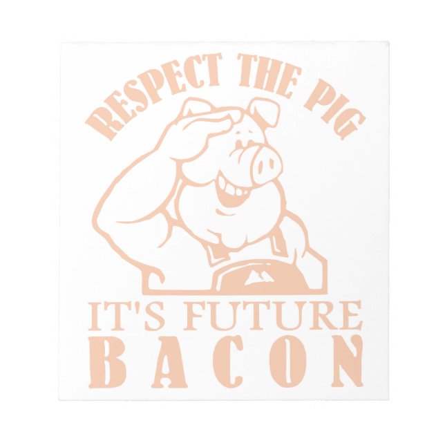 BLOC-NOTE PANNEAU DE NOTES PIG TO BACON (Devant)