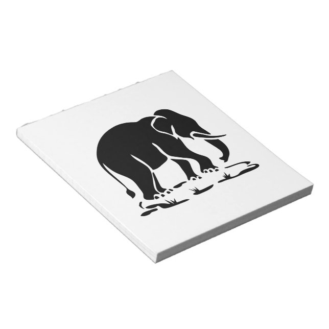 Bloc-note Panneau de trekking des éléphants asiatiques devan (Incliné)