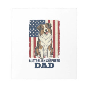Bloc-note Papa Berger Australien Patriotique Vecteur Vintage