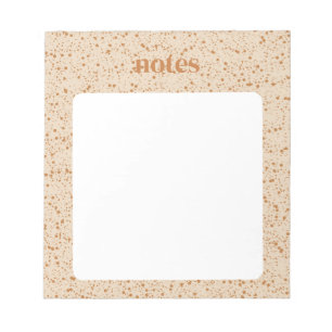 Bloc-note Papeterie chic Pois Brown
