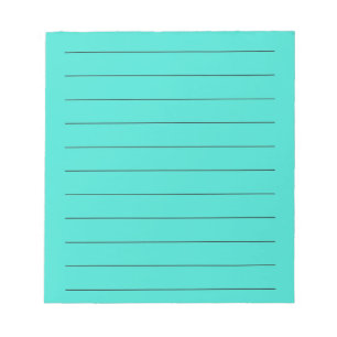 Bloc-note Papeterie élégante et dynamique turquoise