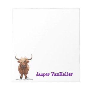 Bloc-note Papeterie Highland Cow