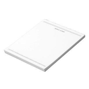 Bloc-note Papeterie simple noir blanc blanc blanc blanc blan
