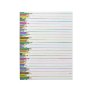 Bloc-note Papier à crayon couleur