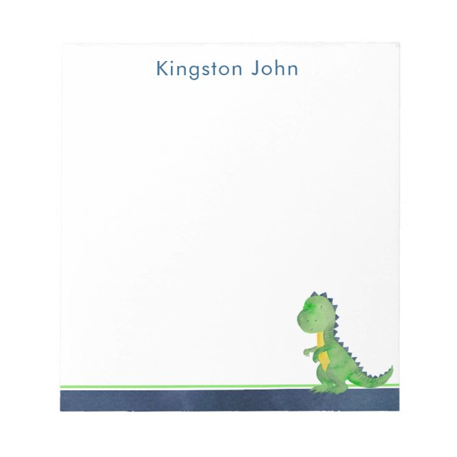 Bloc-note Papier à lettres pour enfants Dinosaur - Garçons B (Devant)