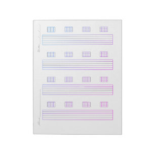Bloc-note Papier de tablature pour guitare – Modèle de tabla