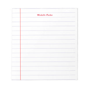 Bloc-note Papier ligné professionnel minimaliste moderne