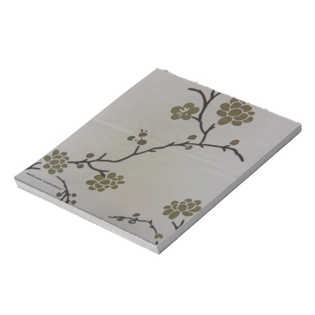 Bloc-note Papier-notes en fleurs de cerisiers (Tourné)