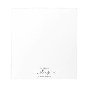 Bloc-note Papier personnalisé blanc simple