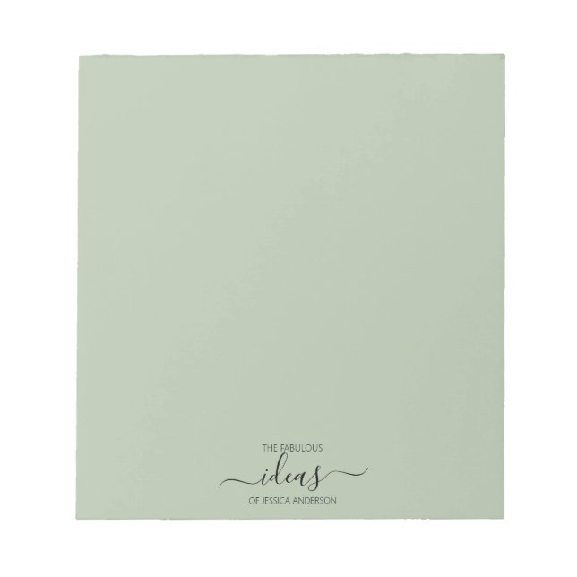 Bloc-note Papier pour idées vertes Modéliser (Devant)