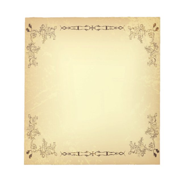 Bloc-note Papier vieilli Vintage rétro (Devant)