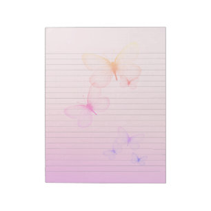 Bloc-note Papiers Notepad Lins Roses et Violets