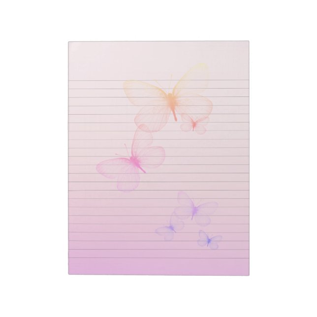 Bloc-note Papiers Notepad Lins Roses et Violets (Tourné)