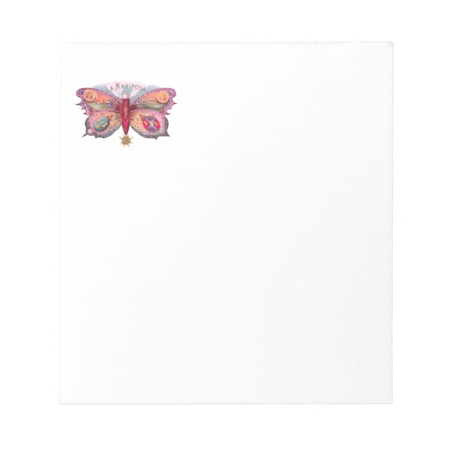Bloc-note Papillon Cigar Antique Peinture publicité (Devant)