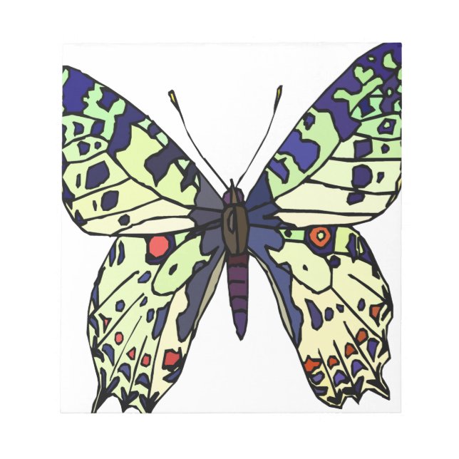 Bloc-note papillon coloré (Devant)
