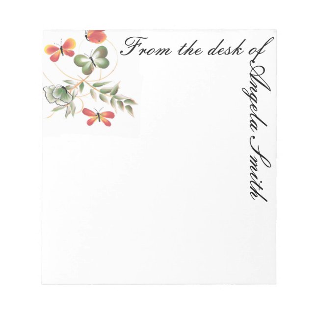 Bloc-note Papillon coloré - Papillon (Devant)