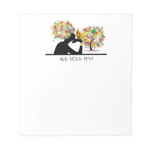 Bloc-note Papillon floral