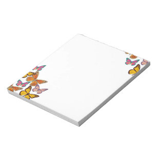 Bloc-note Papillons colorés Girly mignons
