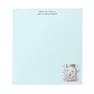 Bloc-note Papillons Fantaisistes dans un Pot