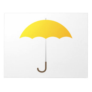Bloc-note Parapluie jaune