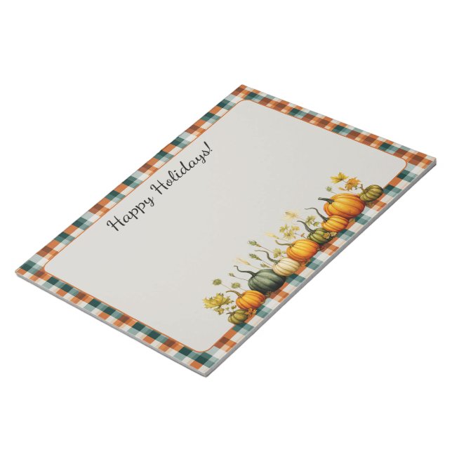 Bloc-note Parfait Parti Citrouille Halloween Thanksgiving Fa (Incliné)