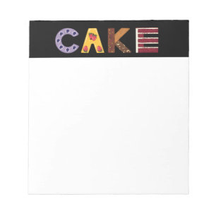 Bloc-note Parfum de gâteau à base de viennoiseries, stratifi