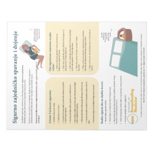 Bloc-note Partage des lits et allaitement (Croate)