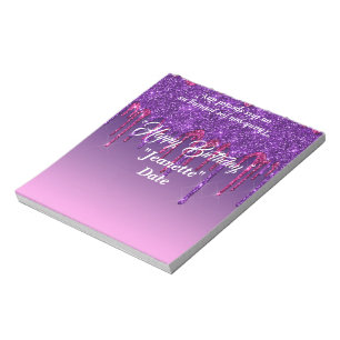 Bloc-note Parties scintillant à goutte Candy Bar Wrapper Par