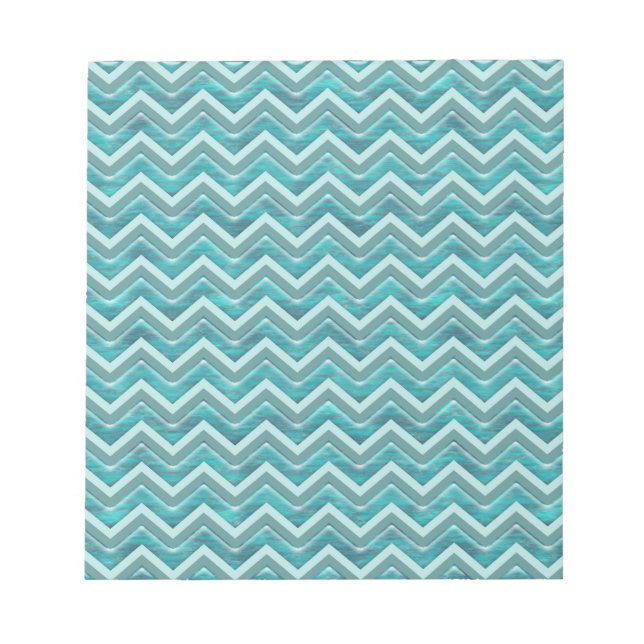 Bloc-note Parties scintillant d'eau Chevron Motif (Devant)