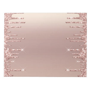 Bloc-note Parties scintillant rose Gold Blush Éclairage Lect