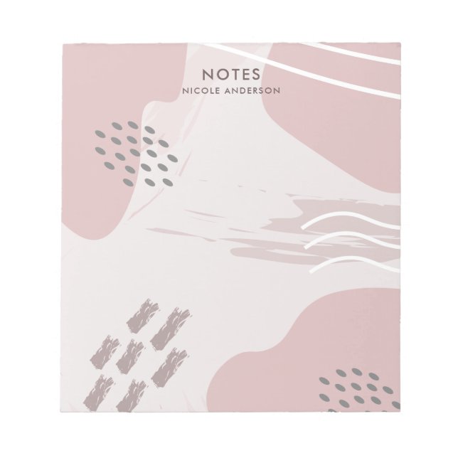 Bloc-note Pastel Abstrait (Devant)