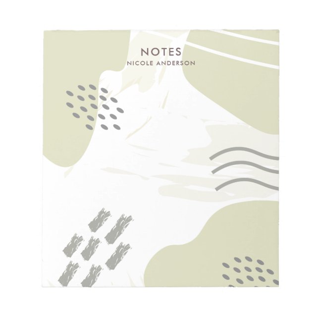 Bloc-note Pastel Abstrait (Devant)