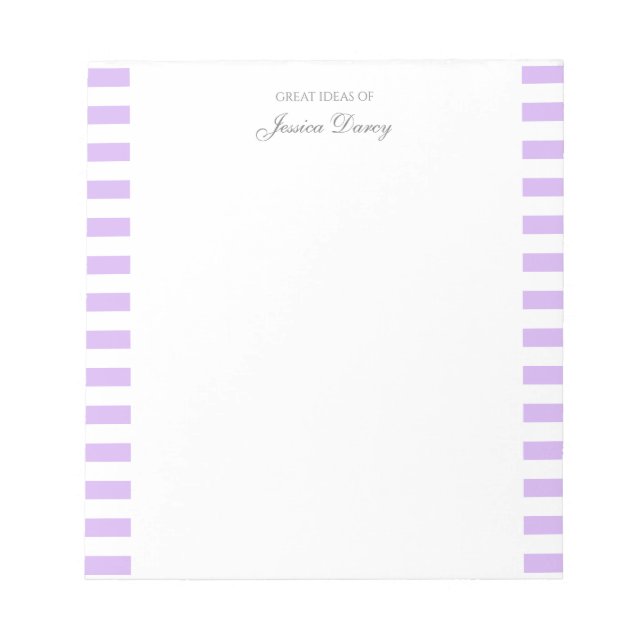 Bloc-note Pastel Elegant Classic Script Idées géniales Femin (Devant)