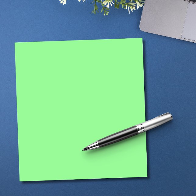 Bloc-note Pastel Mint couleur solide | Classique | Élégant (Créateur téléchargé)