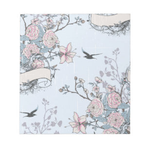 Bloc-note pastel shabby chic