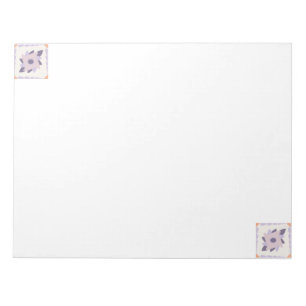 Bloc-note Pastel violet Carrelage décoratif coloré
