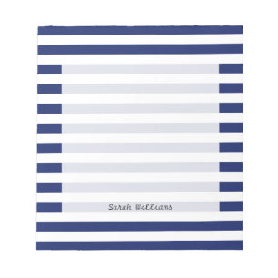 Bloc-note Patters bleus et blancs