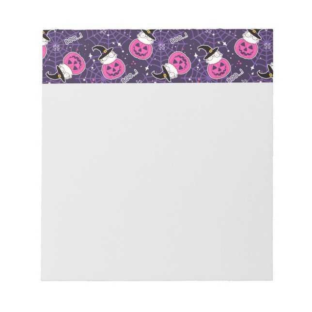 Bloc-note Patters de Cute Cats et Pumkins (Devant)