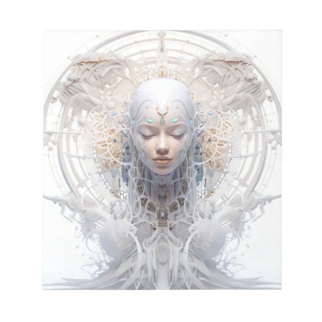 Bloc-note Pavé de notes d'art futuriste (Devant)