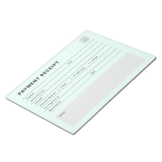 Bloc-note Payment Receipt Business Logo