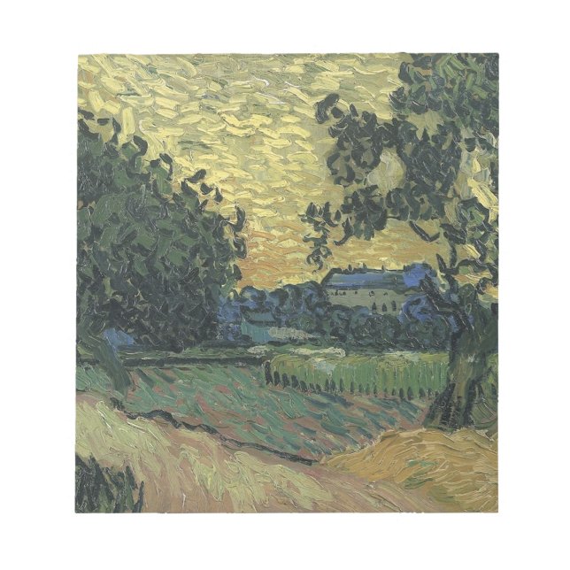 Bloc-note Paysage de Van Gogh au crépuscule (Devant)