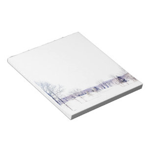 Bloc-note Paysage hivernal neige