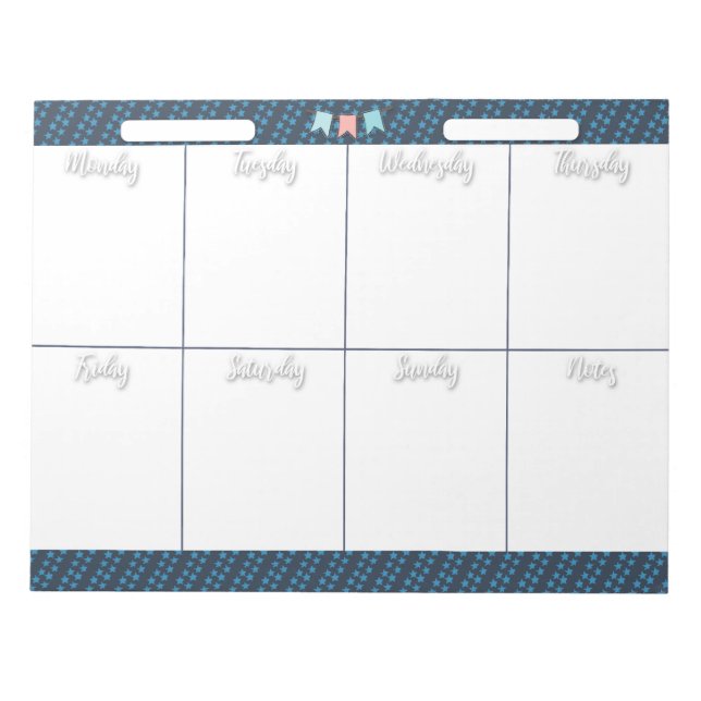 Bloc-note PC portable HOMESCHOOL HEKLY PLANNER (Devant)