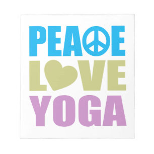 Bloc-note Peace Love Yoga