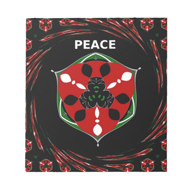 Bloc-note "Peace : with Shield Emblem" (Devant)