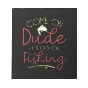 Bloc-note Pêche Art Let Go To Fishing
